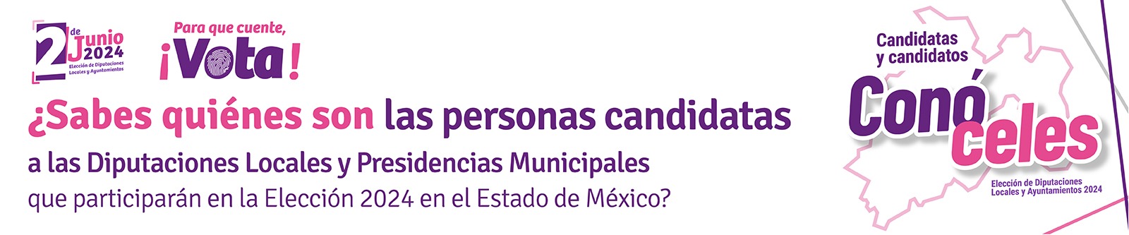 ¿Sabes quiénes son las personas candidatas a las Diputaciones Locales y Presidencias Municipales que participarán en la Elección 2024 en el Estado de México?